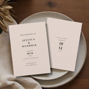 Invitation Mariage au Champagne Élégant Minimaliste Moderne S