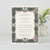 Invitation Mariage au chardon celtique (Debout devant)