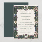 Invitation Mariage au chardon celtique (Devant / Derrière)