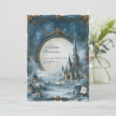 Invitation Mariage au Château Bleu Céleste (Debout devant)