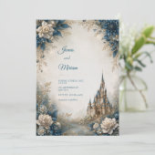 Invitation Mariage au Château Blue Ivory (Debout devant)