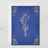 Invitation Mariage au Château de la Rose Enchantée (Dos)
