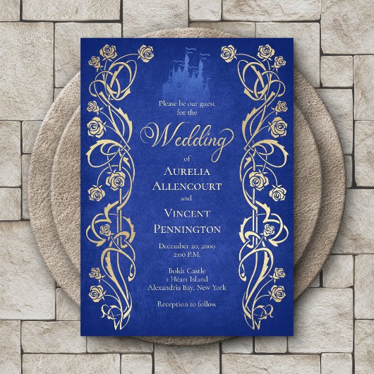 Invitation Mariage au Château de la Rose Enchantée
