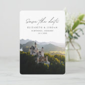 Invitation Mariage au château de Neuschwanstein, à vos dates (Debout devant)