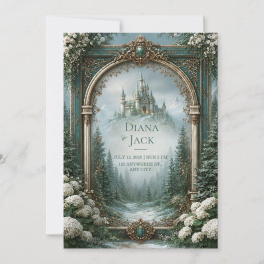 Invitation Mariage au Château de Teal (Devant)