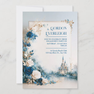Invitation Mariage au Château Floral de Saphir