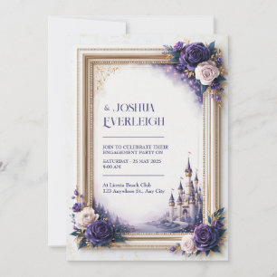 Invitation Mariage au Château Lavande Rose
