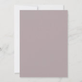 Invitation Mariage au citron eucalyptus violet subtil (Dos)