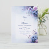 Invitation Mariage au coin Pervenche (Debout devant)