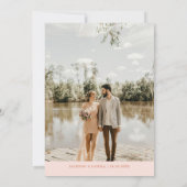 Invitation Mariage au coucher de soleil d'été (Dos)