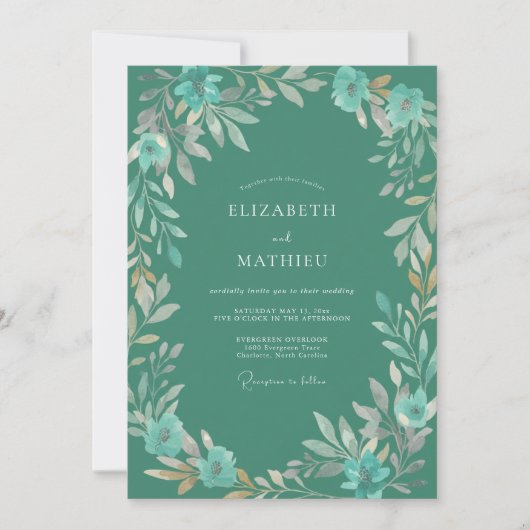 Invitation Mariage au Couronne de Jade (Devant)
