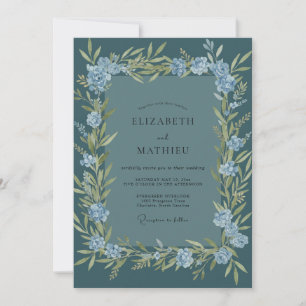 Invitation Mariage au Couronne d'Olivier Ardoise