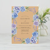 Invitation Mariage au doux eucalyptus (Debout devant)