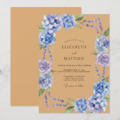 Invitation Mariage au doux eucalyptus (Devant / Derrière)