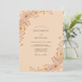 Invitation Mariage au Eucalyptus à Feuillage de Cuivre (Debout devant)