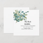 Invitation mariage au eucalyptus generery (Devant / Derrière)