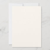 Invitation Mariage au feuillage blanc baie (Dos)