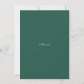 Invitation Mariage au feuillage de baie magenta (Dos)