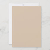 Invitation Mariage au feuillage de corail beige Eucalyptus (Dos)