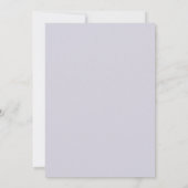 Invitation Mariage au feuillage de pervenche gris Eucalyptus (Dos)