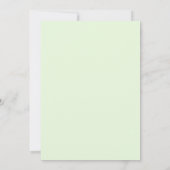 Invitation Mariage au feuillage d'eucalyptus Aqua Lime (Dos)