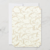 Invitation Mariage au feuillage fantaisie (Dos)