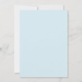 Invitation Mariage au Feuille de Menthe Poudrée (Dos)