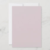 Invitation Mariage au Feuille d'Or Lilac (Dos)