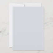 Invitation Mariage au gris atténué eucalyptus (Dos)