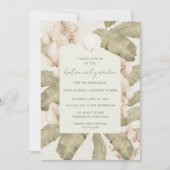 Invitation Mariage au Jardin Botanique (Devant)