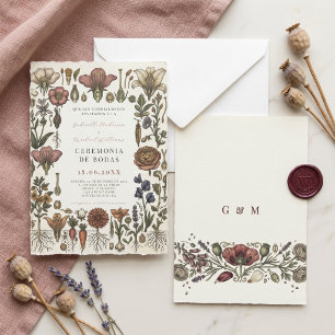 Invitation Mariage au Jardin Botanique Spanish Nuestra Boda