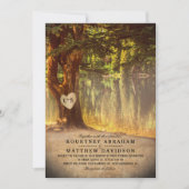 Invitation Mariage au Lac de l'Arbre Rustique (Devant)