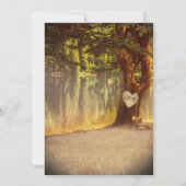 Invitation Mariage au Lac de l'Arbre Rustique (Dos)