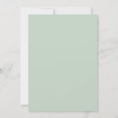 Invitation Mariage au lilas eucalyptus jaune doux (Dos)