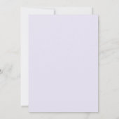 Invitation Mariage au lilas Iris Eucalyptus (Dos)