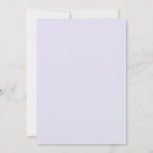 Invitation Mariage au lilas, prune et hydrangea eucalyptus (Dos)