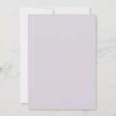Invitation Mariage au Lilas, Renoncule Dorée et Eucalyptus (Dos)