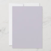 Invitation Mariage au Lys Blanc de Lilas (Dos)