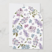 Invitation Mariage au Lys Lilac avec Monogramme Arch (Dos)