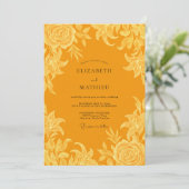 Invitation Mariage au Lys Saffron (Debout devant)