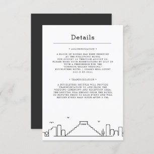 Invitation Mariage au Mexique   Détails de l'invité