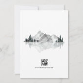 Invitation Mariage au Monogramme de Lakeside Laurel Crest (Dos)