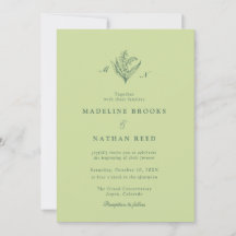 Mariage au Muguet Vert Pistache