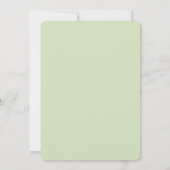 Invitation Mariage au palmier tropical vert (Dos)