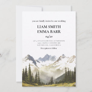 Invitation Mariage au Parc national des North Cascades