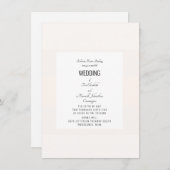 Invitation Mariage au pastel simple (Devant / Derrière)