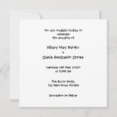 Invitation Mariage au pays des tracteurs (Dos)