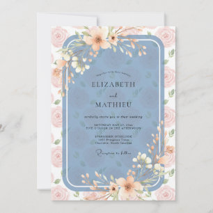 Invitation Mariage au pétale d'abricot en acier