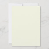Invitation Mariage au pétale d'azure vert citron (Dos)