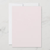 Invitation Mariage au pétale de pêche azur (Dos)